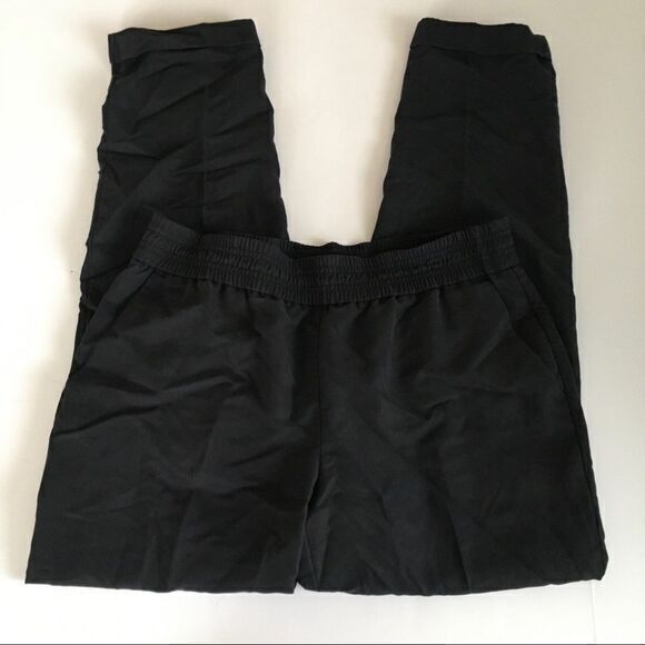 Chico’s elastic waist ankle Pants Black Womens Size 0.5 US Size 6‎ S Pockets - Picture 1 of 7